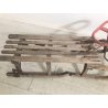 ANTICA SLITTA LEGNO FAGGIO STERZANTE freni neve EPOCA SLITTINO VOLANTE DISCESA