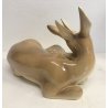 ANTICA GRANDE SCULTURA BAMBI CERBIATTI BAMBY CERAMICA Ugo Zaccagnini CERVO OLD