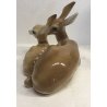 ANTICA GRANDE SCULTURA BAMBI CERBIATTI BAMBY CERAMICA Ugo Zaccagnini CERVO OLD