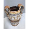 GRANDE VASO VINTAGE CERAMICA DECORO ASTRATTO MANIFATTURA Mamma Ro LUCCA TOSCANA