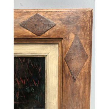 QUADRO DIPINTO OLIO TELA Paolo Bonetto "Nei pressi del bazar" SCORCIO PAESAGGIO
