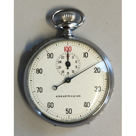 Cronotecnica CRONOMETRO TASCA VINTAGE anni 70 OLD POCKET WATCH CHRONOMETER sport