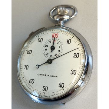 Cronotecnica CRONOMETRO TASCA VINTAGE anni 70 OLD POCKET WATCH CHRONOMETER sport