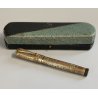 ANTICA PENNA STILOGRAFICA RETRATTILE Everest ORO 18 kr SAFETY OLD FOUNTAIN PEN