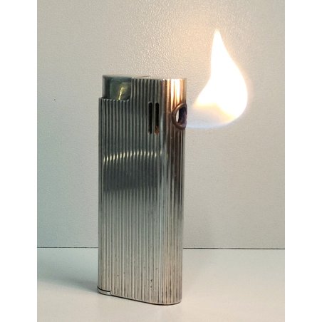 ACCENDINO TASCA Savinelli Pipa ARGENTO anni 70 VINTAGE SILVER LIGHTER BRIQUET