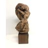 ANTICA SCULTURA TERRACOTTA Nico Venzo FIGURA GIOVANE DONNA ROMANTICISMO '900