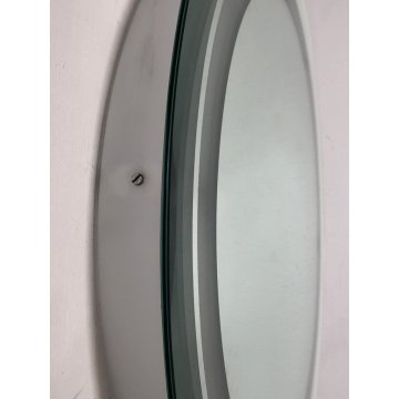 SPECCHIO ROTONDO PARETE RETROILLUMINATO ø 65,5x6,5 cm /h DESIGN ANNI '70