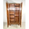 ARMADIO ART DECO ANNI 30/40 LEGNO NOCE RADICA BIGLIA MOBILI CANTU DISPENSA EPOCA