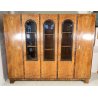 ARMADIO VETRINA ART DECO ANNI 30 LEGNO NOCE RADICA BIGLIA MOBILI CANTU DISPENSA