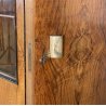 ARMADIO VETRINA ART DECO ANNI 30 LEGNO NOCE RADICA BIGLIA MOBILI CANTU DISPENSA