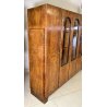ARMADIO VETRINA ART DECO ANNI 30 LEGNO NOCE RADICA BIGLIA MOBILI CANTU DISPENSA