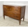 ANTICO COMO DIRETTORIO 2 CASSETTI LEGNO NOCE 1800 CASSETTONE EPOCA GUARDAROBA