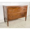ANTICO COMO DIRETTORIO 2 CASSETTI LEGNO NOCE 1800 CASSETTONE EPOCA GUARDAROBA