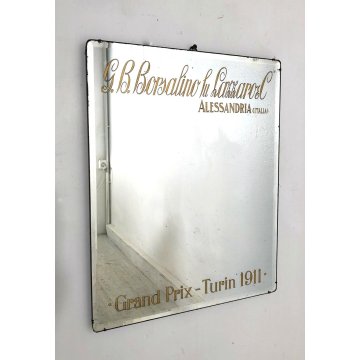SPECCHIERA SPECCHIO PUBBLICITARIO BORSALINO GRAND PRIX TURIN 1911 ALESSANDRIA