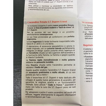nuovo accendino antivento S T DUPONT Paris X tend ricarica scatola lighter 2007