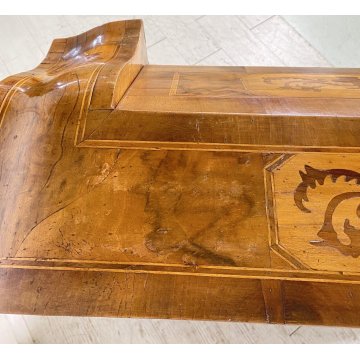 ANTICO MOBILE RIBALTA SCRITTOIO INTARSIATO LEGNO PRIMI 1900 SECRETAIRE LASTRONAT