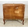 ANTICO MOBILE RIBALTA SCRITTOIO INTARSIATO LEGNO PRIMI 1900 SECRETAIRE LASTRONAT