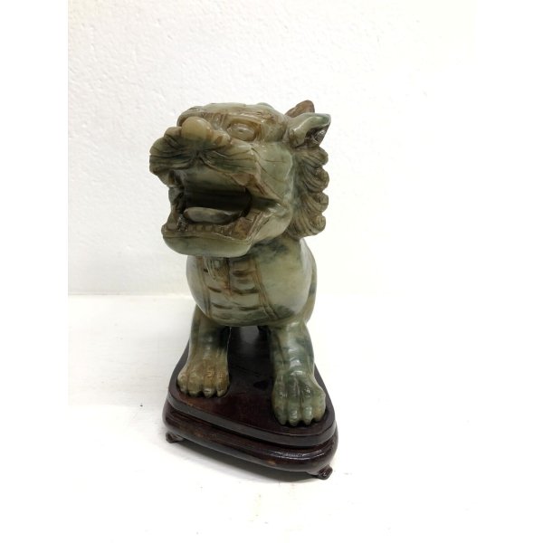 Collana Cinese Con Ciondolo Drago In Giada Verde - Portafortuna Intagliato A Mano - 4