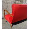 SALOTTO DIVANO POLTRONA DESIGN VINTAGE ANNI 60 STOFFA LEGNO SOFA ARMCHAIR EPOCA