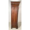 ANTICO SECRETAIRE RIBALTA MASCHERONE CASSAFORTE LEGNO NOCE FINE 1800 SICUREZZA