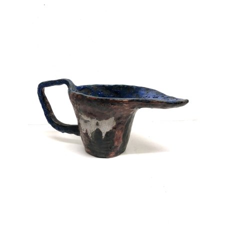 VASO BROCCA VERSATOIO CERAMICA FAT LAVA DESIGN BRUTALISTA MODERNISTA ANNI '60