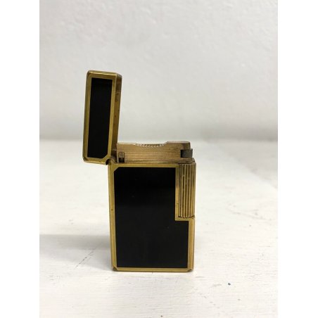 ACCENDINO TASCA St Dupont LACCA CINESE Paris France VINTAGE GOLD LIGHTER BRIQUET
