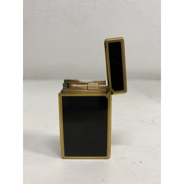 ACCENDINO TASCA St Dupont LACCA CINESE Paris France VINTAGE GOLD LIGHTER BRIQUET