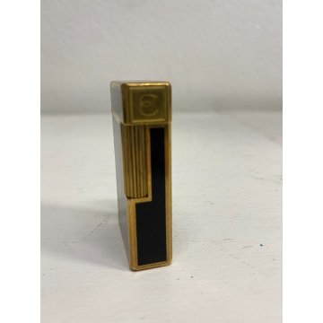 ACCENDINO TASCA St Dupont LACCA CINESE Paris France VINTAGE GOLD LIGHTER BRIQUET