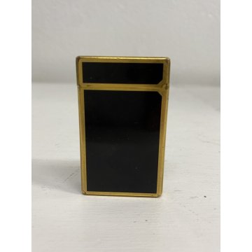 ACCENDINO TASCA St Dupont LACCA CINESE Paris France VINTAGE GOLD LIGHTER BRIQUET