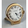 Must de Cartier Ballon Blu OROLOGIO TAVOLO quartz SVEGLIA VIAGGIO DORATO vintage