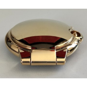Must de Cartier Ballon Blu OROLOGIO TAVOLO quartz SVEGLIA VIAGGIO DORATO vintage