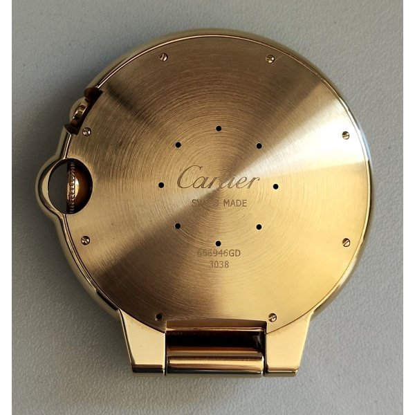 Maxspace Orologio da tavolo in metallo dorato, sveglia retrò