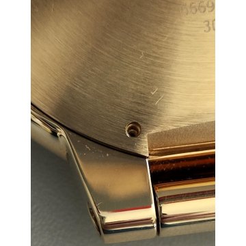 Must de Cartier Ballon Blu OROLOGIO TAVOLO quartz SVEGLIA VIAGGIO DORATO vintage
