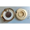 Must de Cartier Ballon Blu OROLOGIO TAVOLO quartz SVEGLIA VIAGGIO DORATO vintage