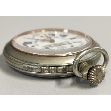 ANTICO OROLOGIO TASCA Gander Aero ANNI 60 Landeron 2124 Swiss OLD POCKET WATCH