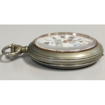 ANTICO OROLOGIO TASCA Gander Aero ANNI 60 Landeron 2124 Swiss OLD POCKET WATCH