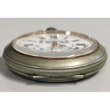 ANTICO OROLOGIO TASCA Gander Aero ANNI 60 Landeron 2124 Swiss OLD POCKET WATCH