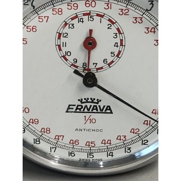 Ernava 1/10 CRONOMETRO TASCA VINTAGE anni 70 OLD POCKET WATCH CHRONOMETER  sport