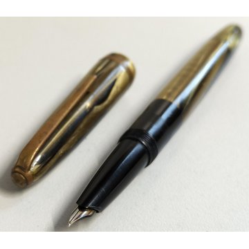 ANTICA PENNA STILOGRAFICA Verbana ANNI 40 celluloide marmorizzata FOUNTAIN PEN