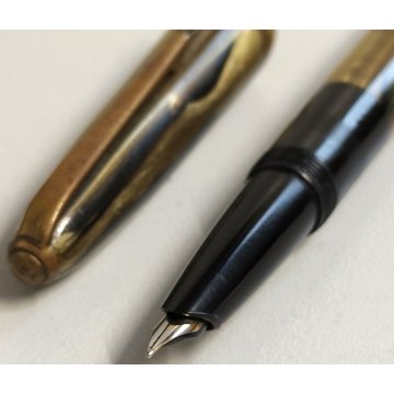 ANTICA PENNA STILOGRAFICA Verbana ANNI 40 celluloide marmorizzata FOUNTAIN PEN