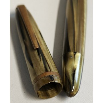 ANTICA PENNA STILOGRAFICA Verbana ANNI 40 celluloide marmorizzata FOUNTAIN PEN