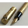 ANTICA PENNA STILOGRAFICA stile Trench Art EPOCA 1900 cesellata OLD FOUNTAIN PEN