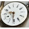 ANTICO OROLOGIO TASCA epoca 1900 ARGENTO 800 Remontoir Cylindre OLD POCKET WATCH