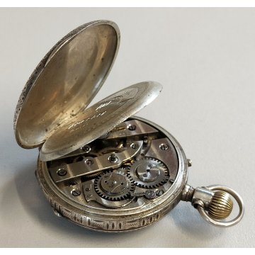 ANTICO OROLOGIO TASCA epoca 1900 ARGENTO 800 Remontoir Cylindre OLD POCKET WATCH