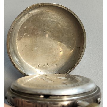 ANTICO OROLOGIO TASCA epoca 1900 ARGENTO 800 Remontoir Cylindre OLD POCKET WATCH