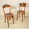ANTICA COPPIA SEDIE OSTERIA HORGEN GLARUS ANNI 40/50 PAIR OF CHAIRS VINTAGE OLD