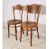 ANTICA COPPIA SEDIE OSTERIA HORGEN GLARUS ANNI 40/50 PAIR OF CHAIRS VINTAGE OLD