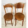 ANTICA COPPIA SEDIE OSTERIA HORGEN GLARUS ANNI 40/50 PAIR OF CHAIRS VINTAGE OLD