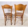 ANTICA COPPIA SEDIE OSTERIA HORGEN GLARUS ANNI 40/50 PAIR OF CHAIRS VINTAGE OLD