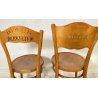 ANTICA COPPIA SEDIE OSTERIA HORGEN GLARUS ANNI 40/50 PAIR OF CHAIRS VINTAGE OLD